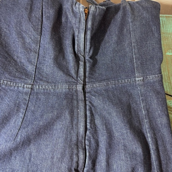 Reformation Delphinia Denim Dress Size 8 - Picture 13 of 16
